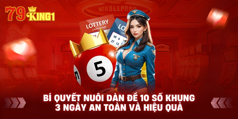 Bí quyết nuôi dàn đề 10 số khung 3 ngày an toàn và hiệu quả